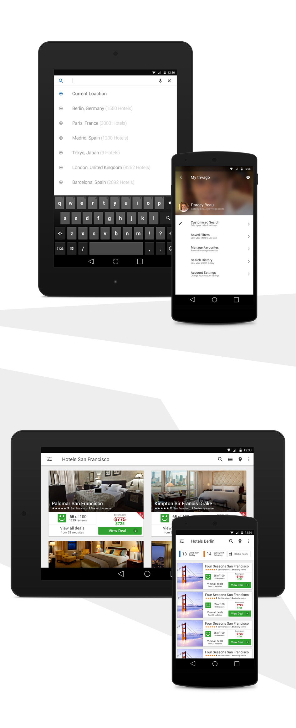 material design android app Mobile app application darcey beau