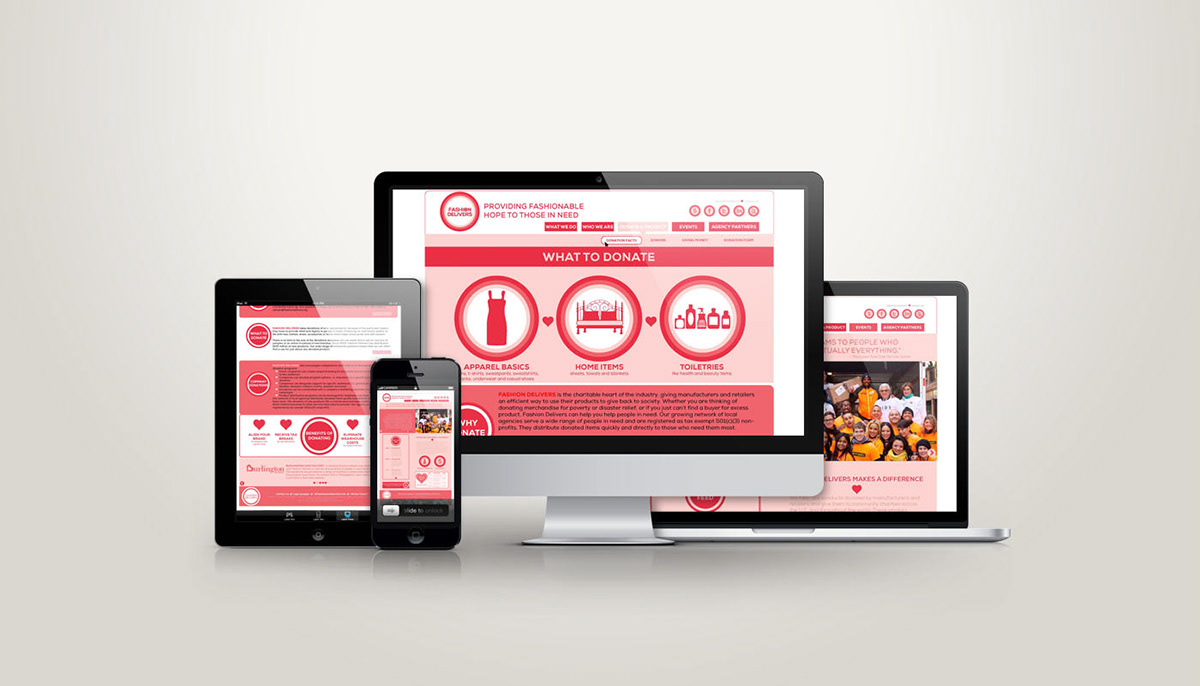 nonprofit organization Web design graphic illustrate heart pink red HotPink hot pink target brand Rebrand web redesign