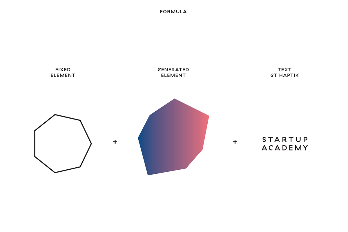 Corporate Identity rebranding generative logo dynamic identity data visualisation Startup startup academy identity YAAY Data Visualization YAAY Info Graphics YAAY Interaction Design