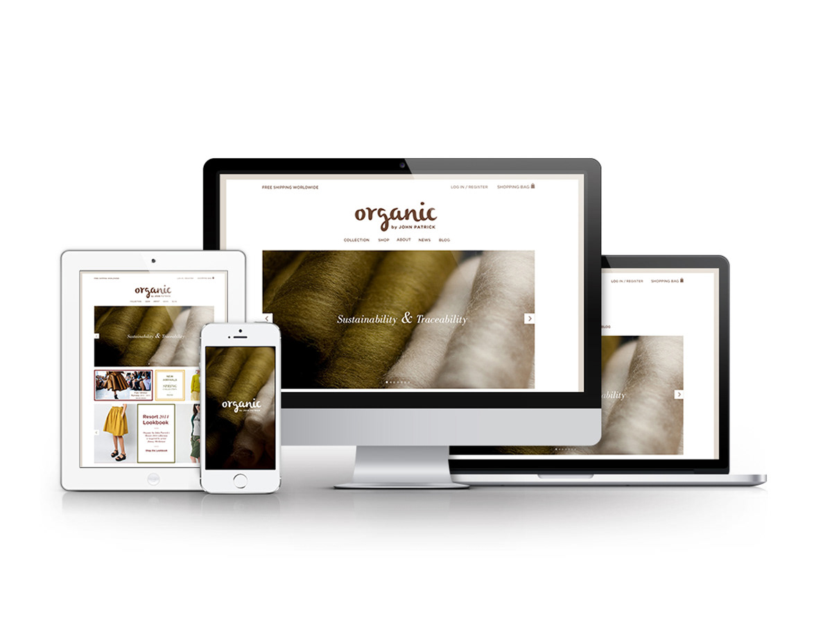organic Website Design design Rebrand mobile UI editorial magazine Web Clothing store logo Identity Design identity
