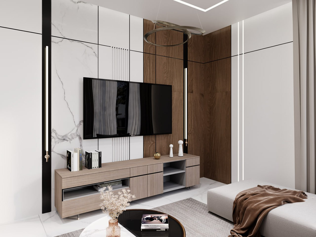 3ds max apartment architecture comfort corona render  identity interior design  living room luxury modern