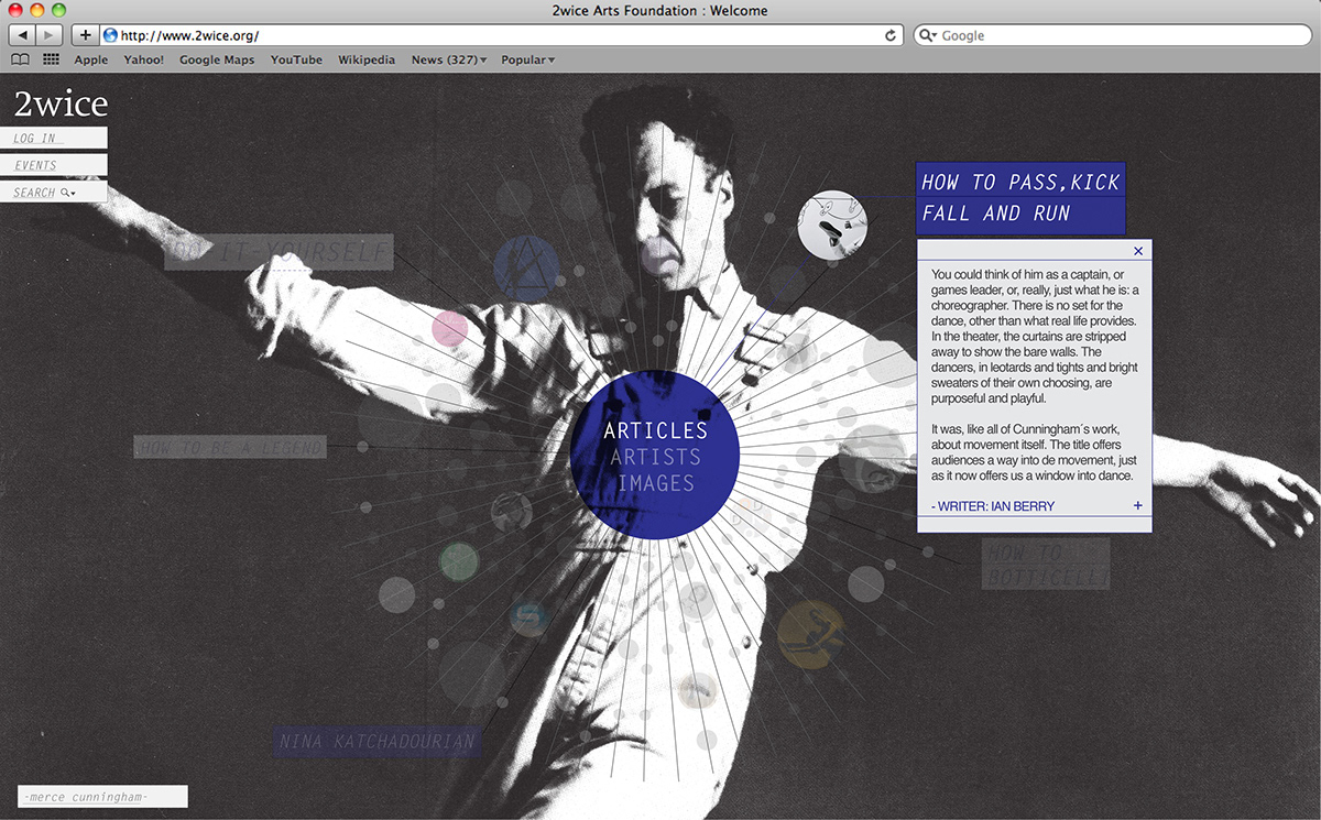 2wice magazine Web graphic desing digital experimental