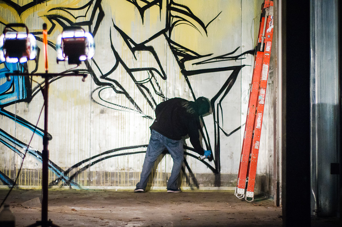 Adobe Portfolio Hufer One HUFER Container Yard Los Angeles Graffiti Mural Street Art 