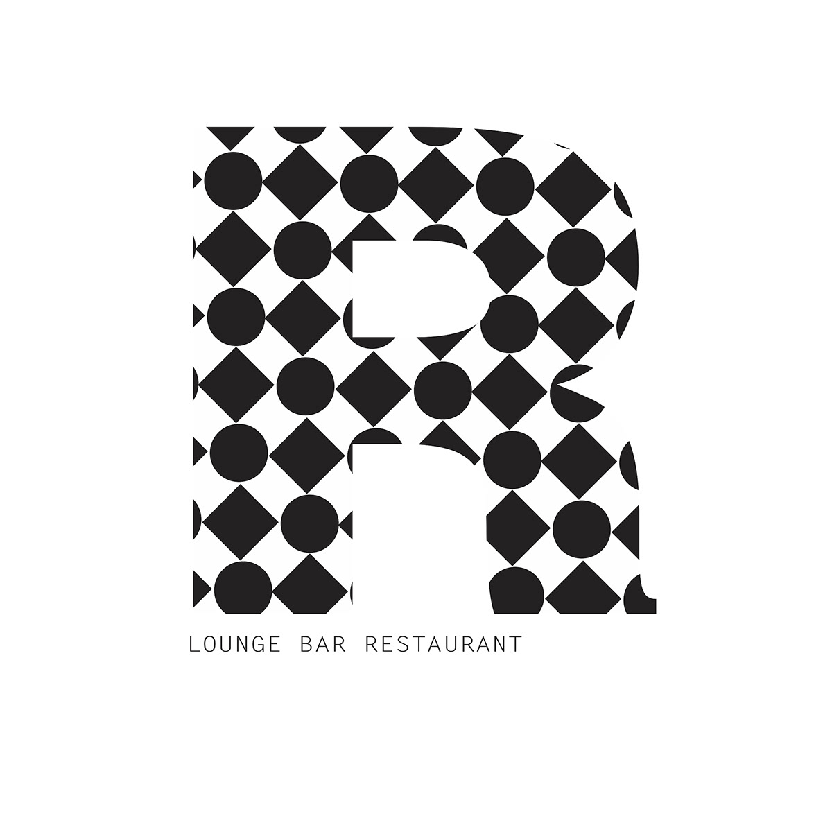 lounge logo black and white enviromental menu