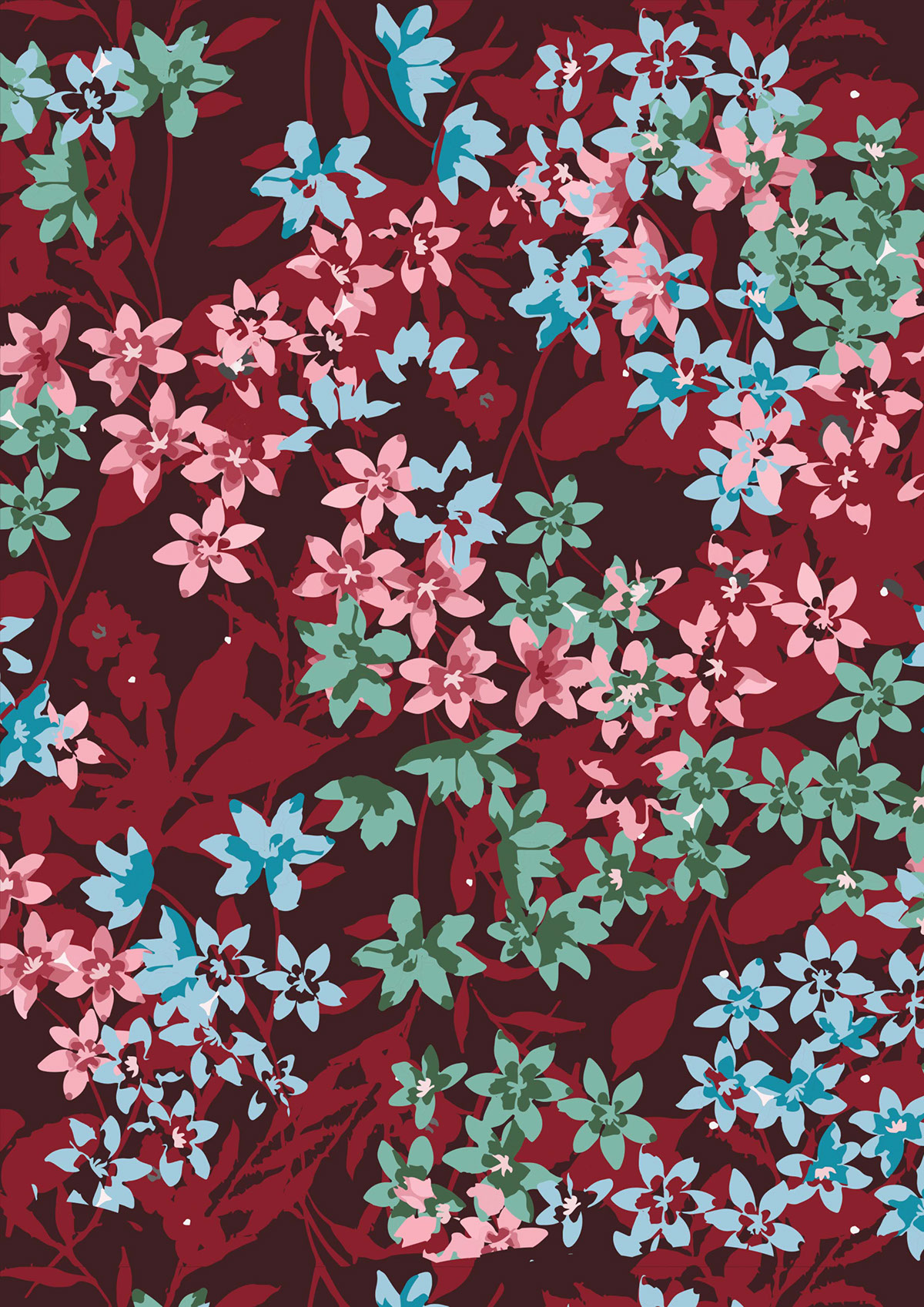 aallover print floral