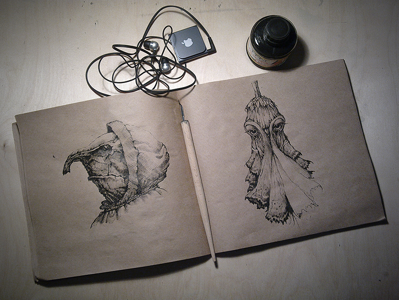 art pen sketches ink