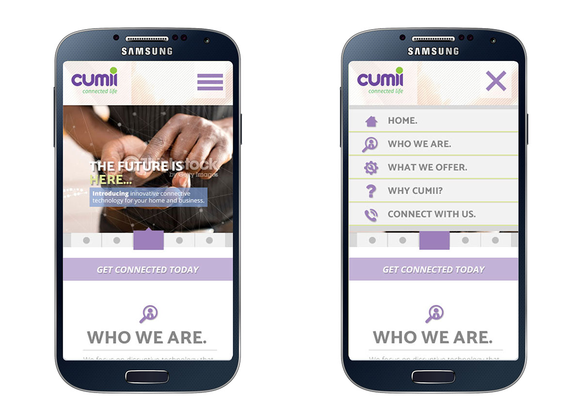 Responsive Layout mobile Website design