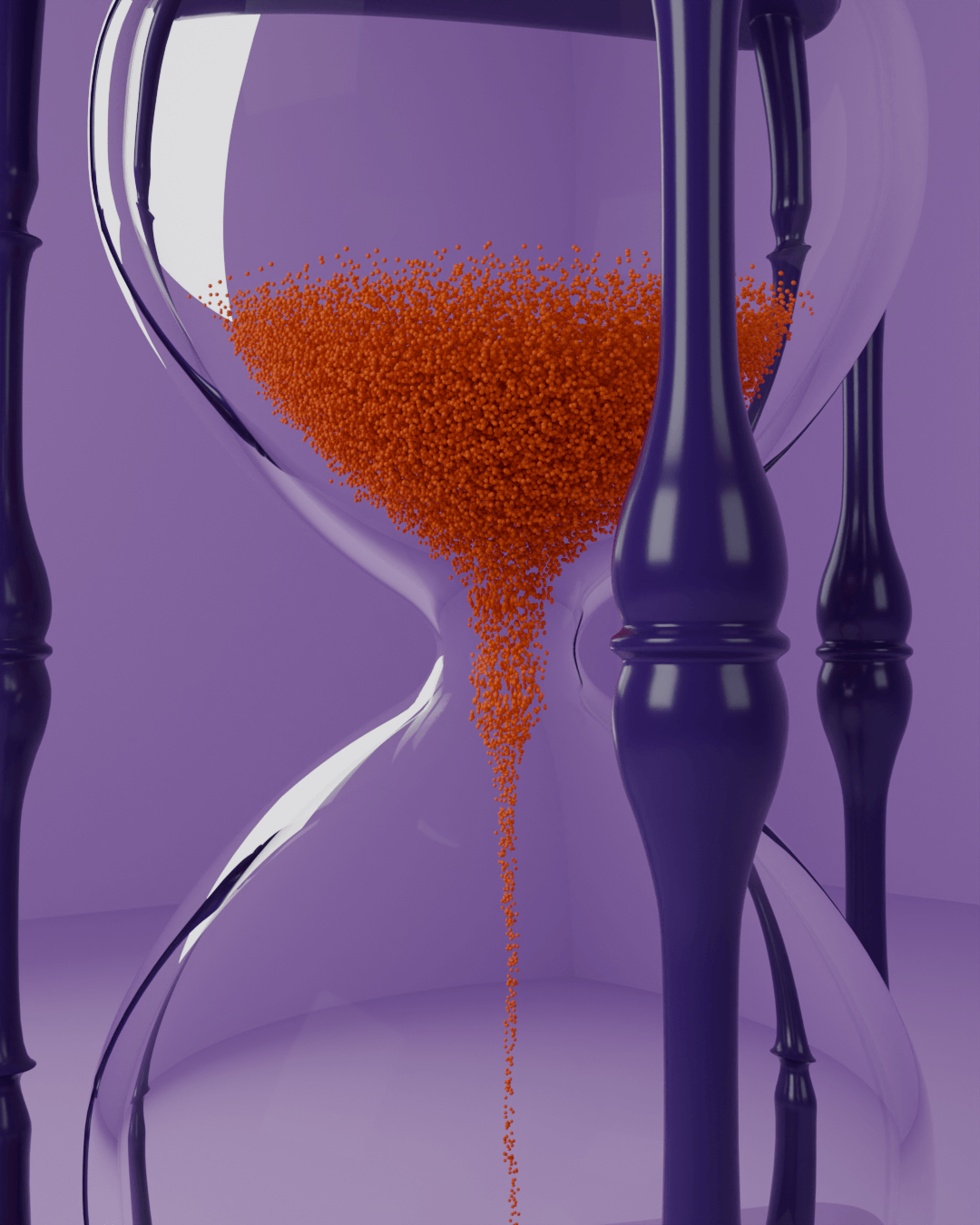 hourglass blender blender3d 3d modeling Render visualization 3D modern clessidra hourglass composition