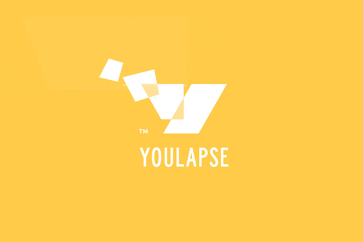 YouLapse app Startup logo design identity brand