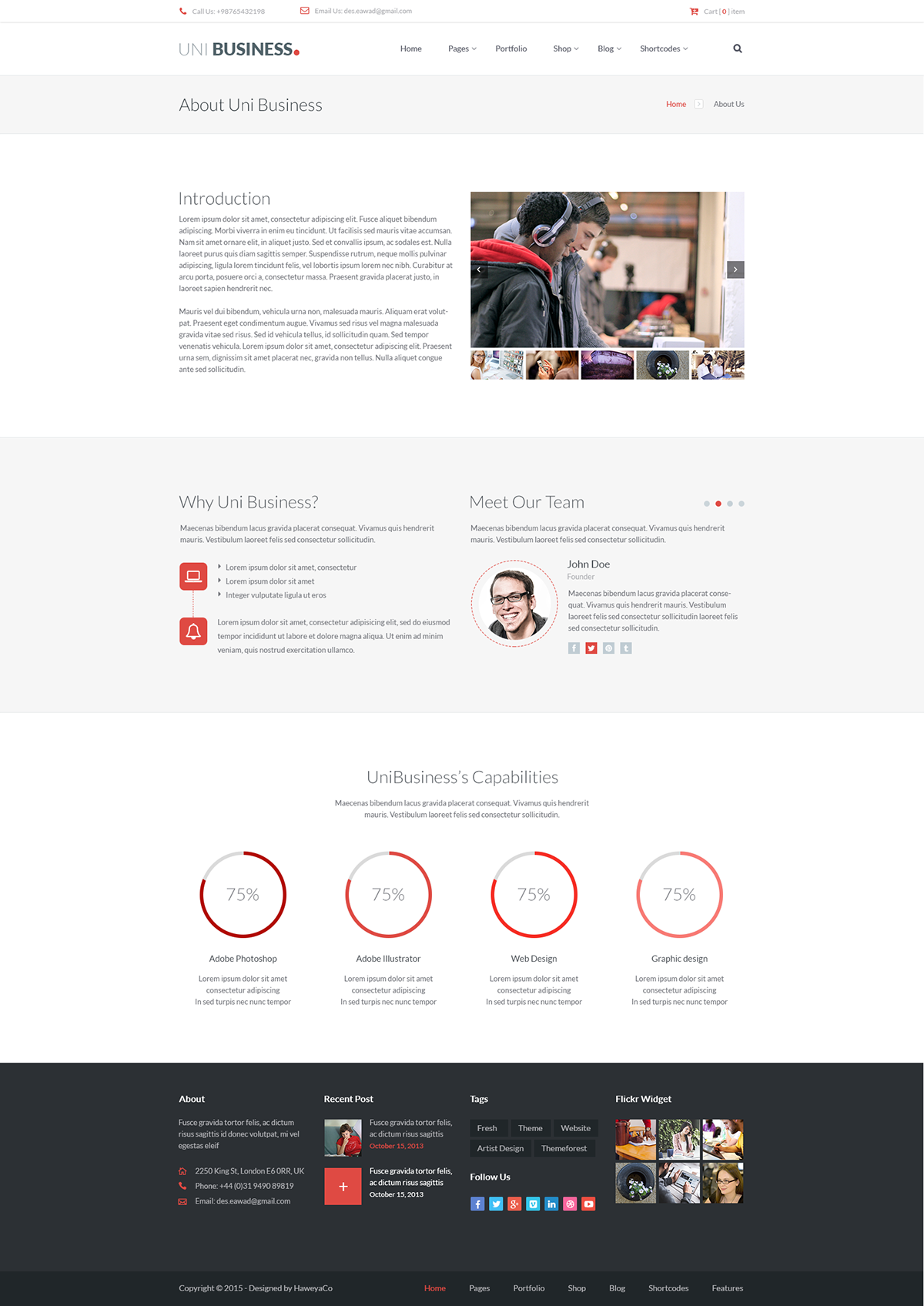 agency business clean corporate creative Multipurpose professional psd template