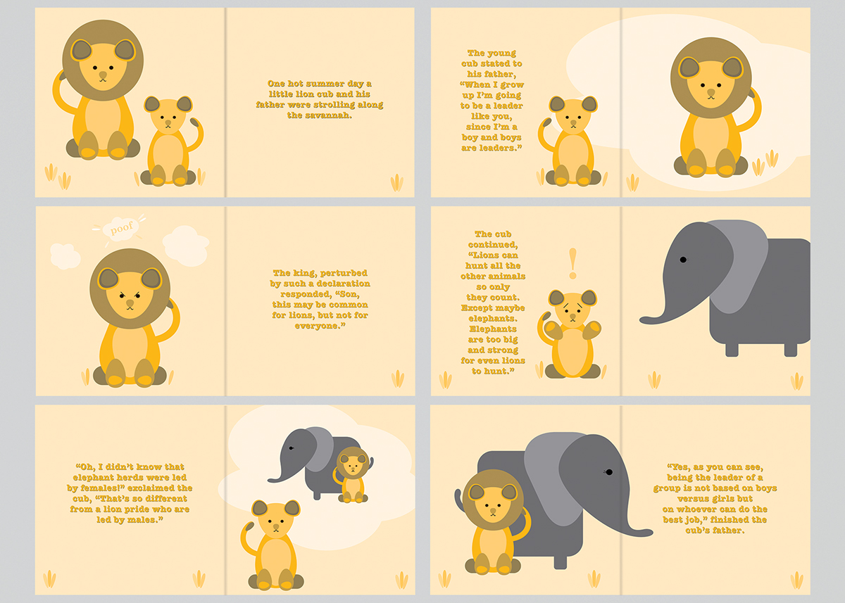 Adobe Portfolio children animal Education branding  Gender equality