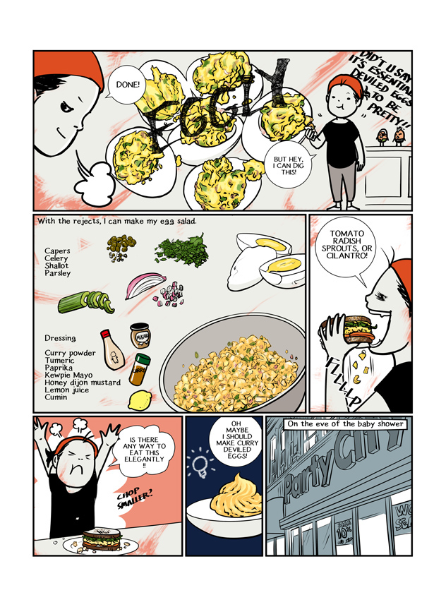 Food  foodcomic manga cartoon Graphic Novel Sequential Art ILLUSTRATION  cooking egg comic