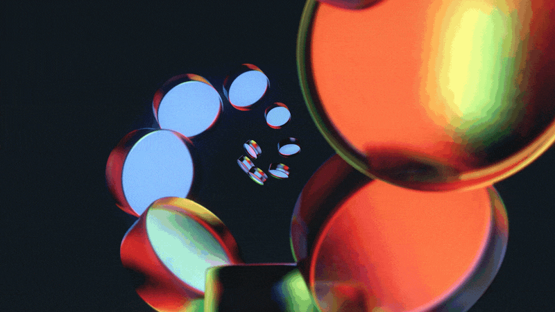 80s after effects c4d colorful design glass motion design redshift Retro sleek