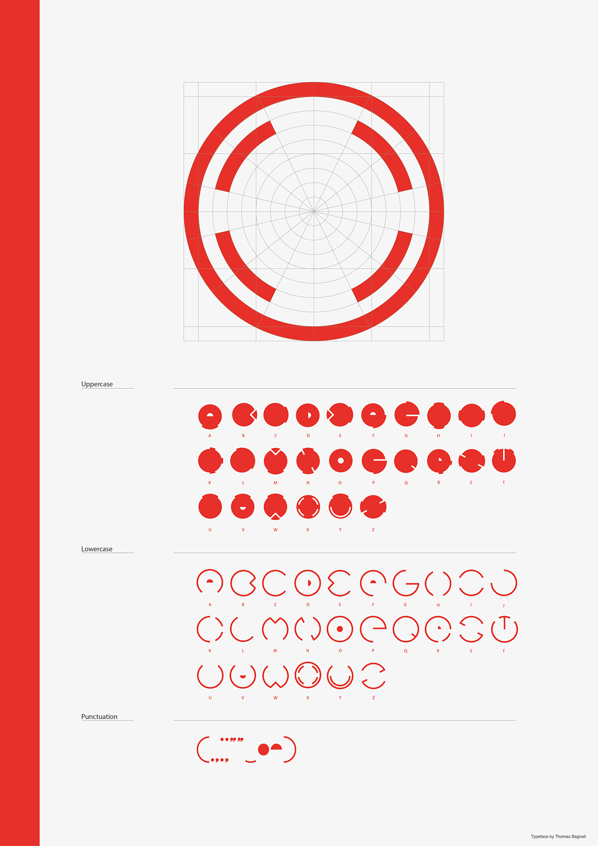 circular circles Typeface type font x-code code crop design development typesetting universal Crouwel Bayer modular