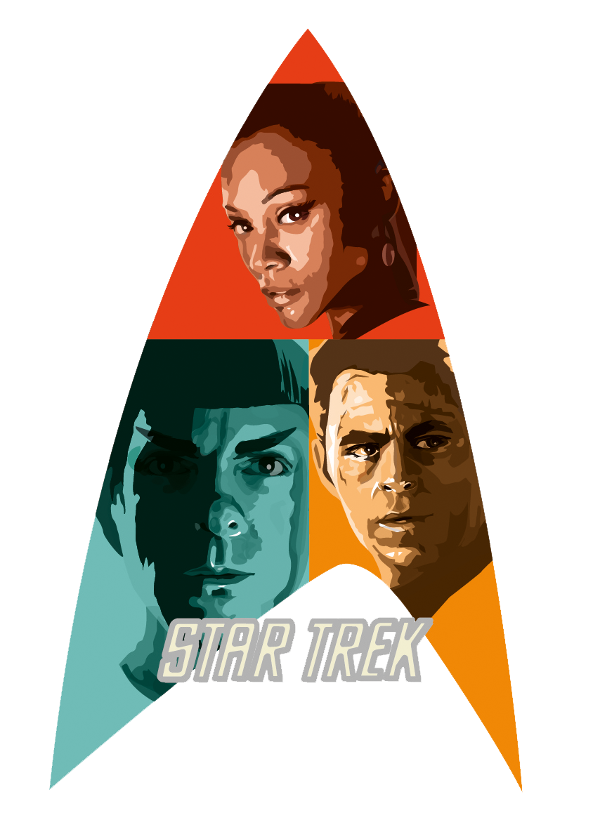 Star Trek poster Illustraion t-shirt