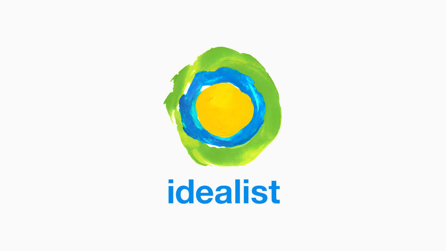 idealist.org Brand Development connect handvetica