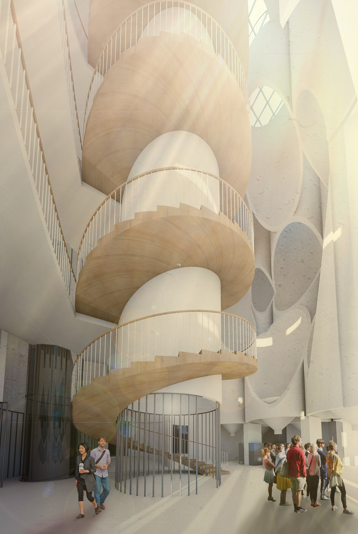 museum silo architecture Interior interiorarchitecture industrial Competition norway kristiansand tarrace