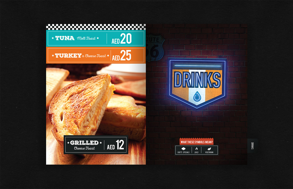 menu menudesign design graphicdesign mexicanfood Americanfood garage grill takeawaymenu dineinmenu dinein takeaway print Layout foodstyling