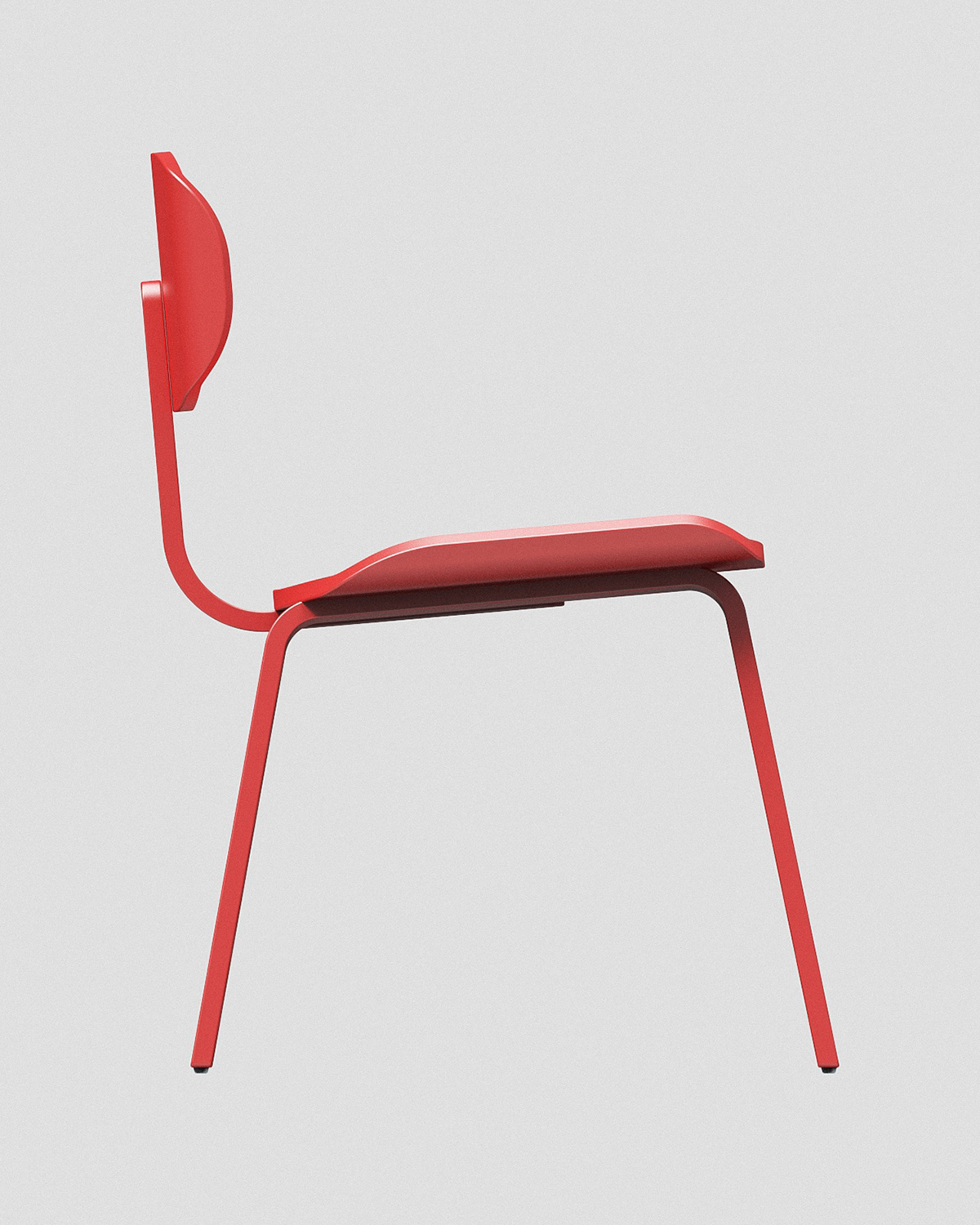 3d modeling chair design furniture rendering plastic chair