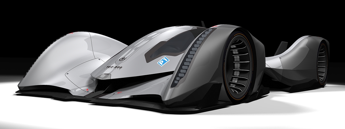 LeMans prototype race car Auto 3D concept