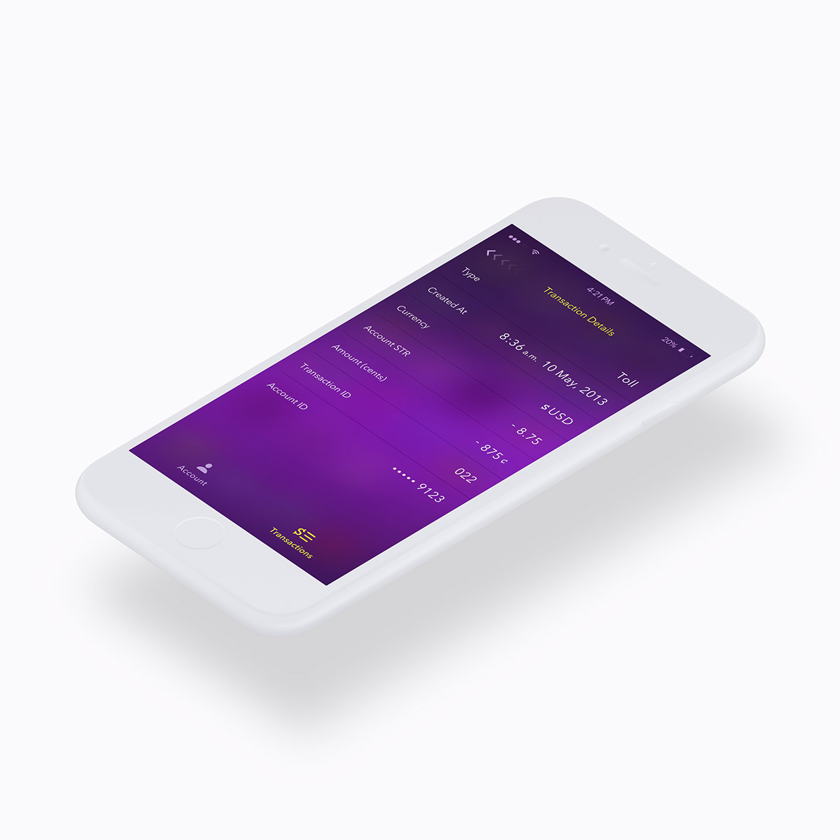 ezpass mobile ios app design Adobe Portfolio