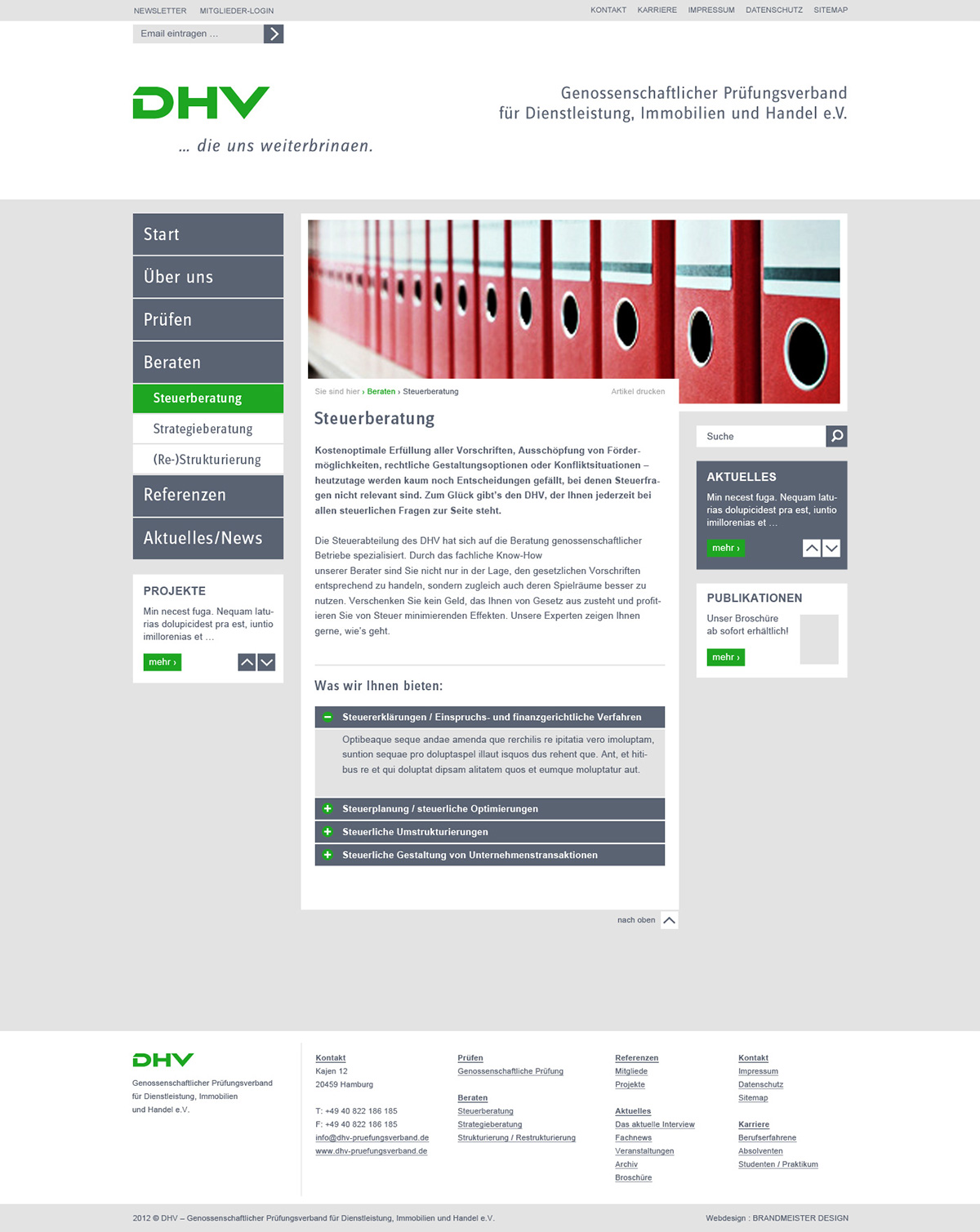 interface design green corporate tax  consulting