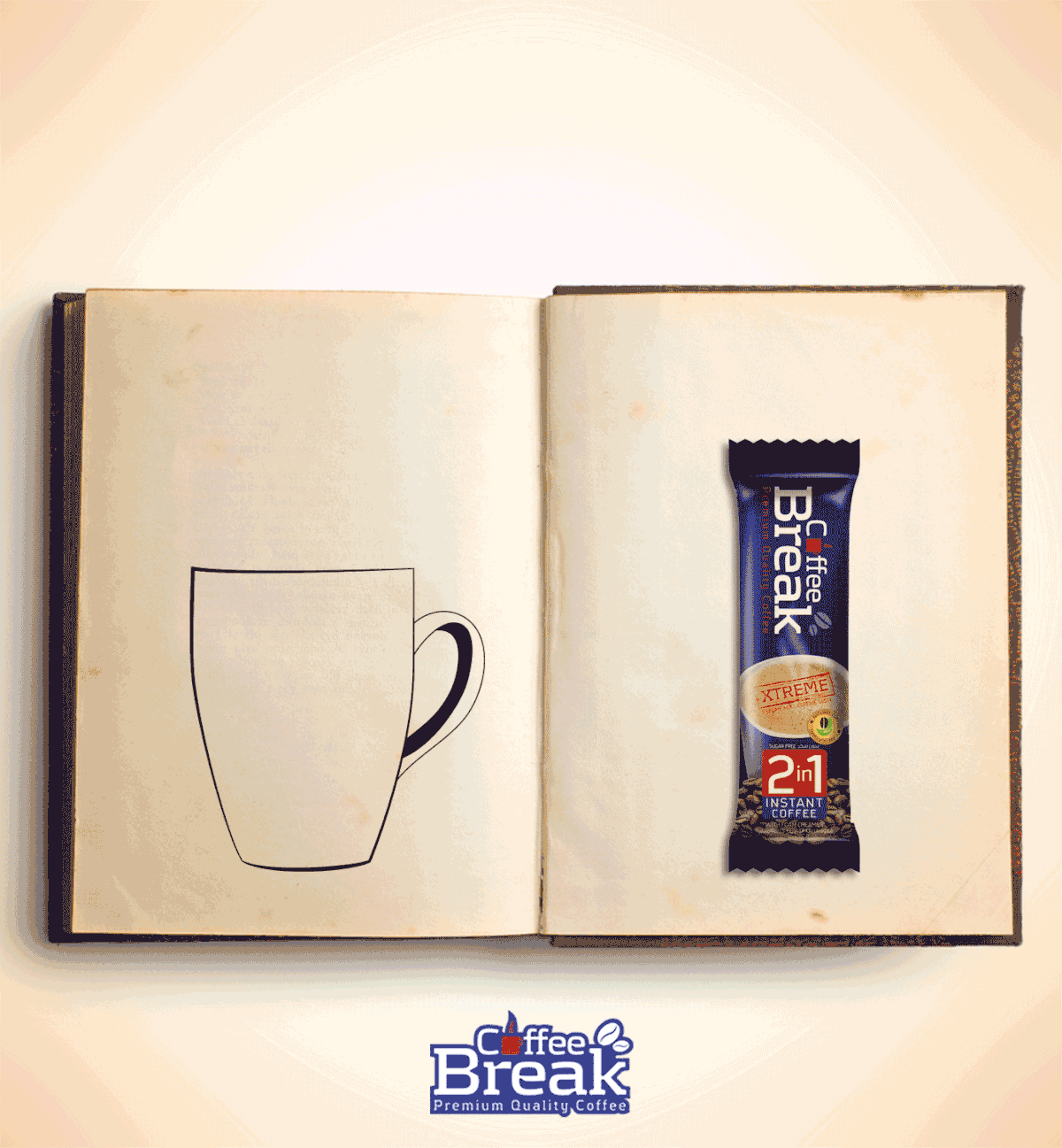 social media art creative ads Coffee Tree  drink water