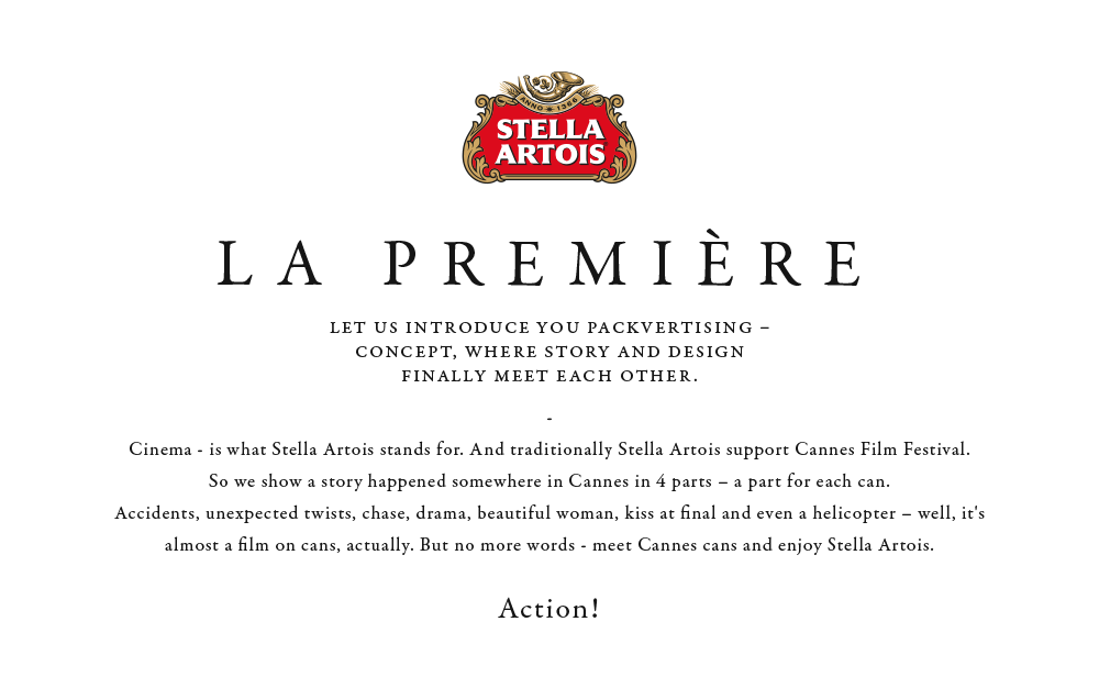 BBDO ukraine Stella Artois Cannes