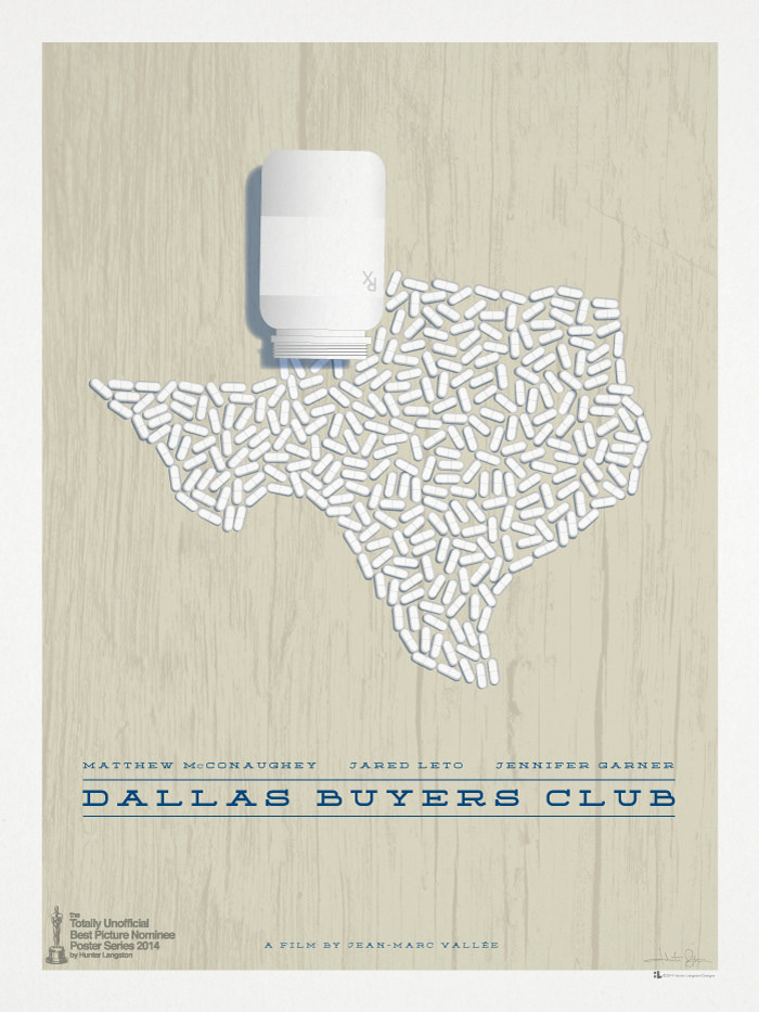 Poster Design dallas buyers club movie poster oscar posters