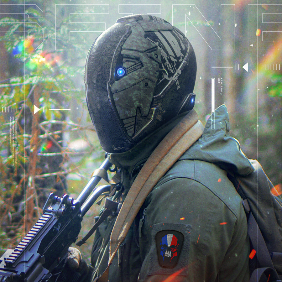 sci-fi soldier concept