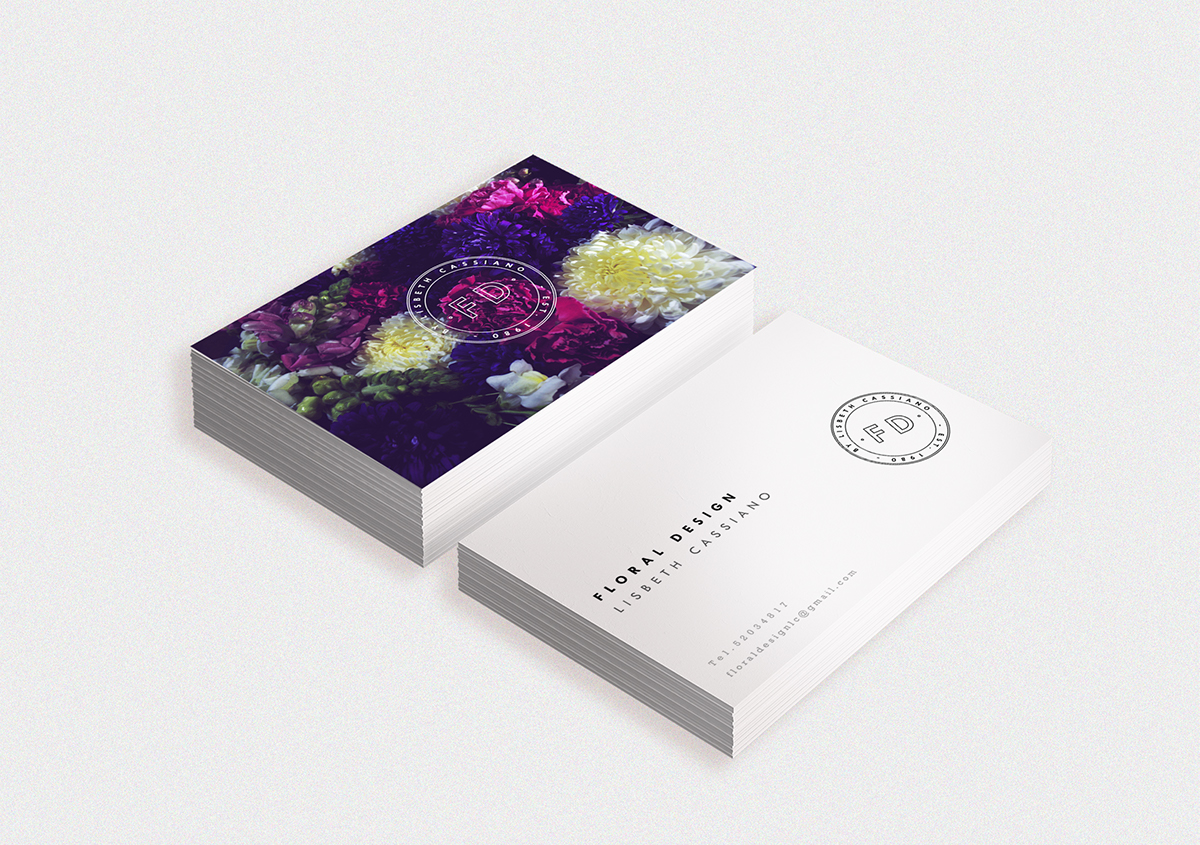 Identity Design Flowers floral arrangements bags Business Cards stationary Knolling logo