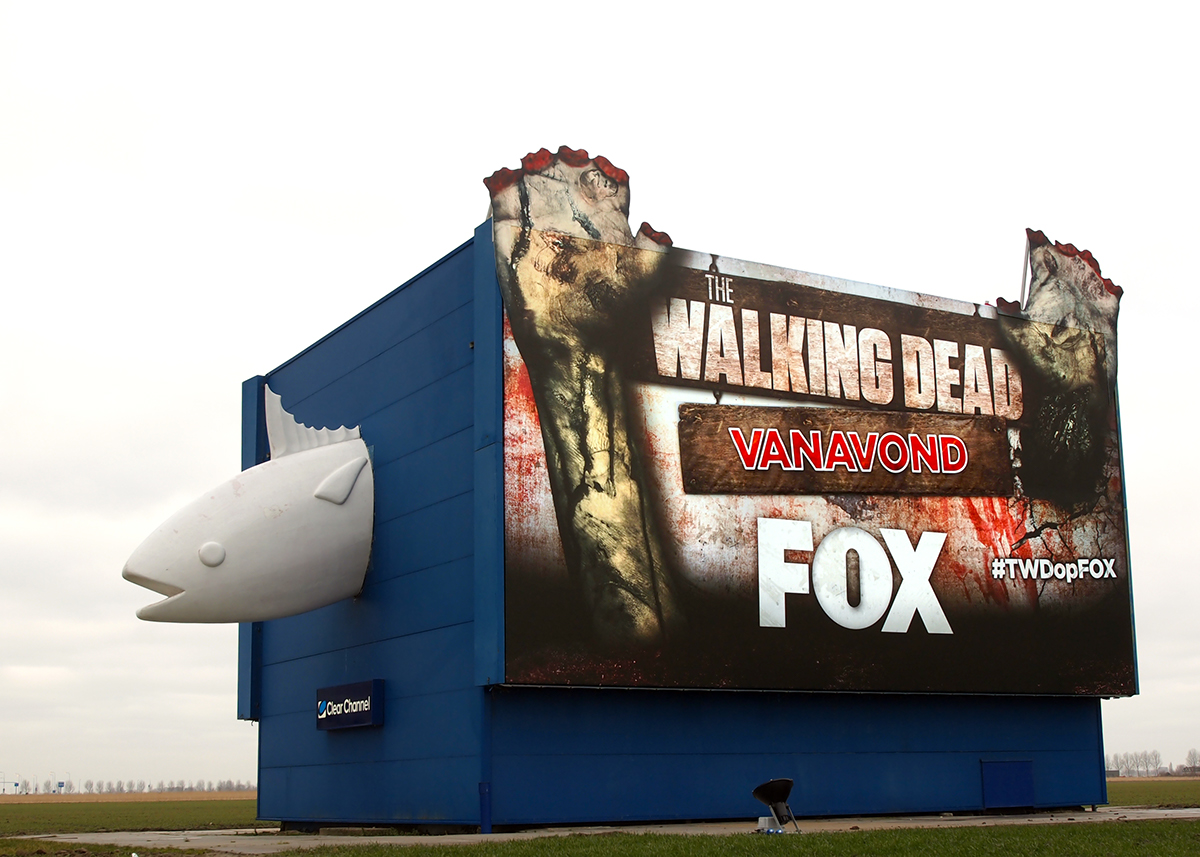 The walking Dead Season 5 5b FOX Netherlands Outdoor countdown billboard
