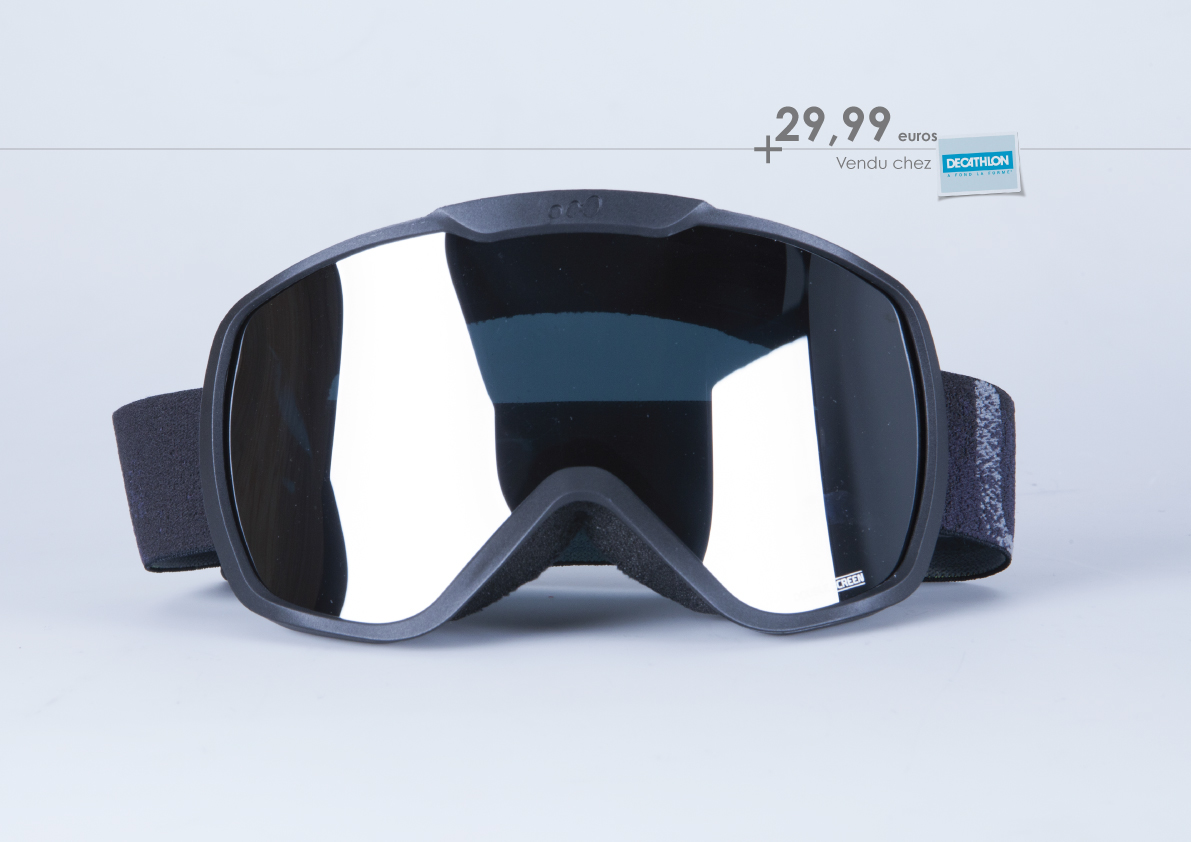 goggles Ski design prototype mold 3D product design  graphic design  decathlon