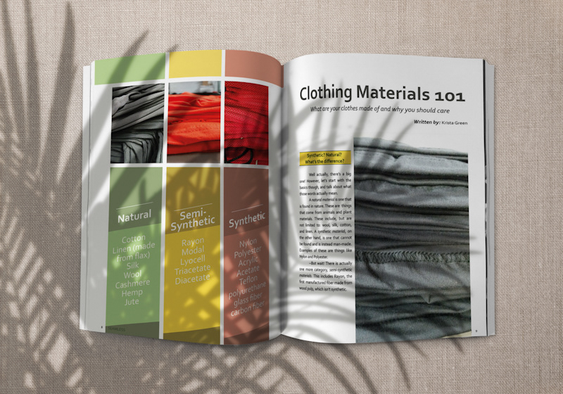 magazine magazine layout Magazine mockup Layout ethical fashion fabric Sustainability Sustainable Sustainable Fashion textile
