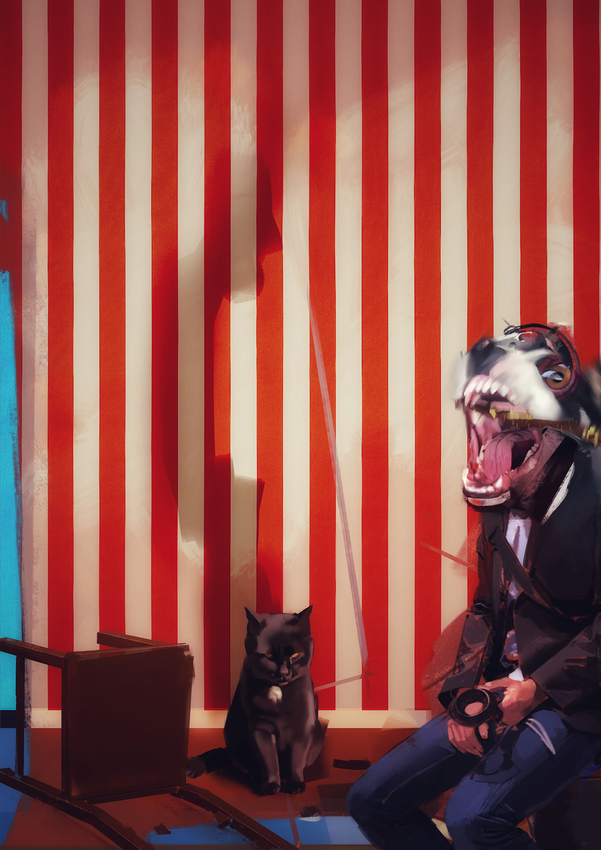 Kukeri Realism digital painting animal