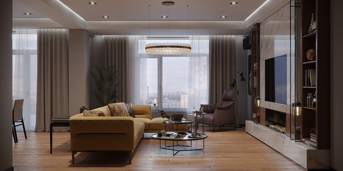 3dmax contemporary corona design Hall Interior livingroom Render visualization
