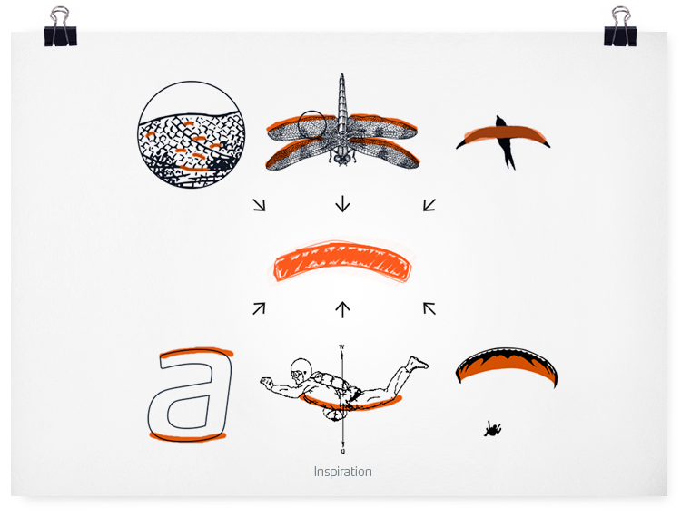 flyhard Fly paragliding art dicection corporate identity logo brand