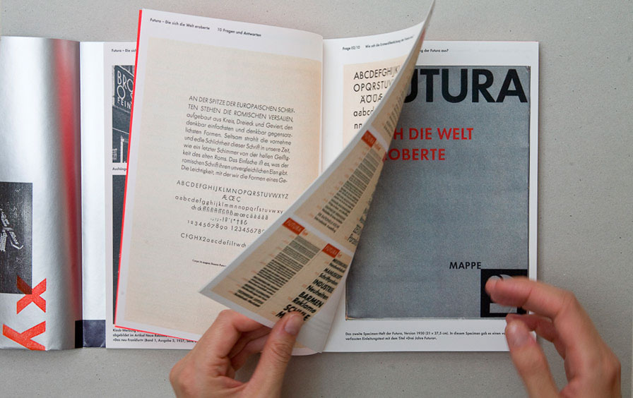 Futura paul renner book design letterpress design research