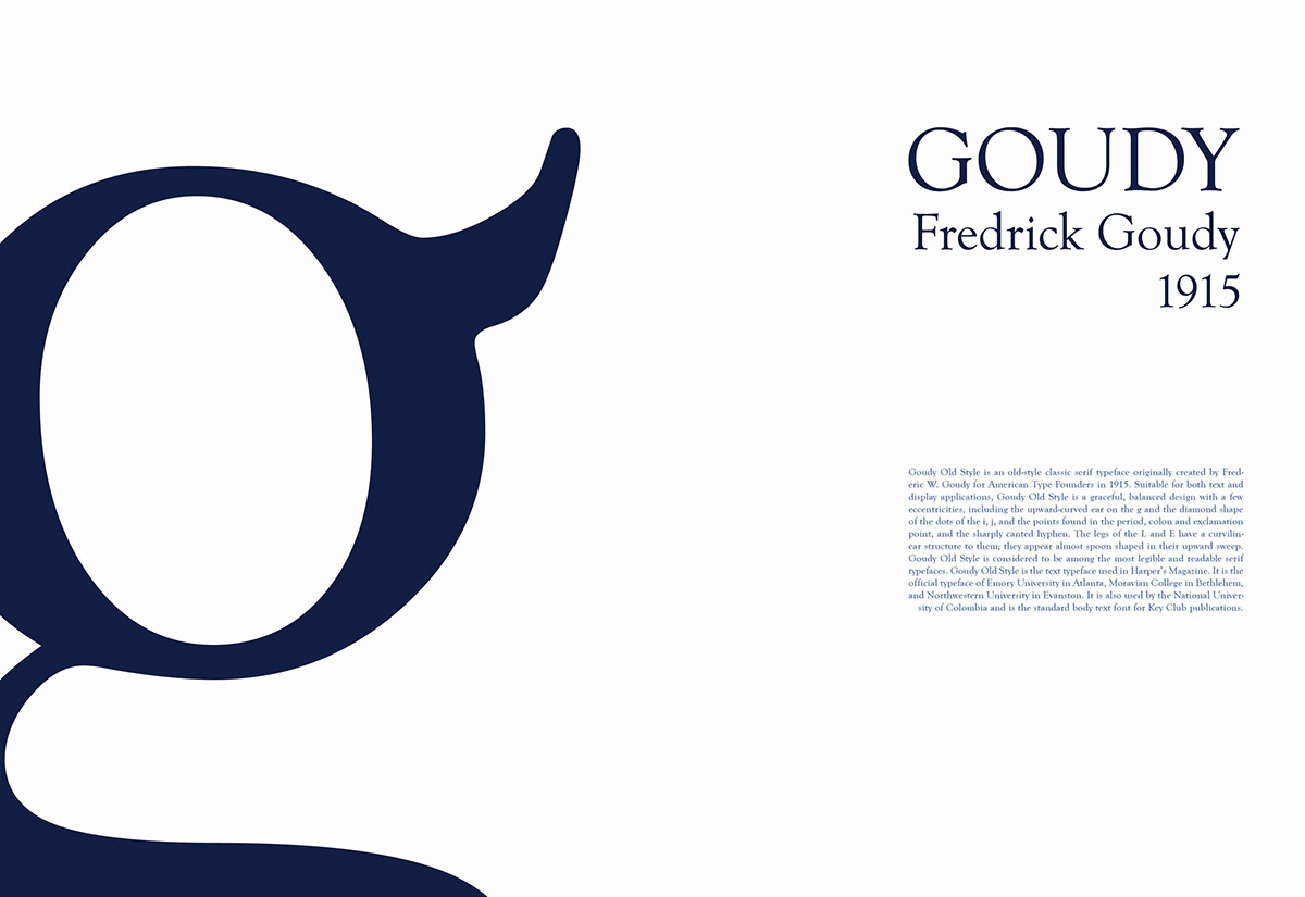 goudy Typeface poster