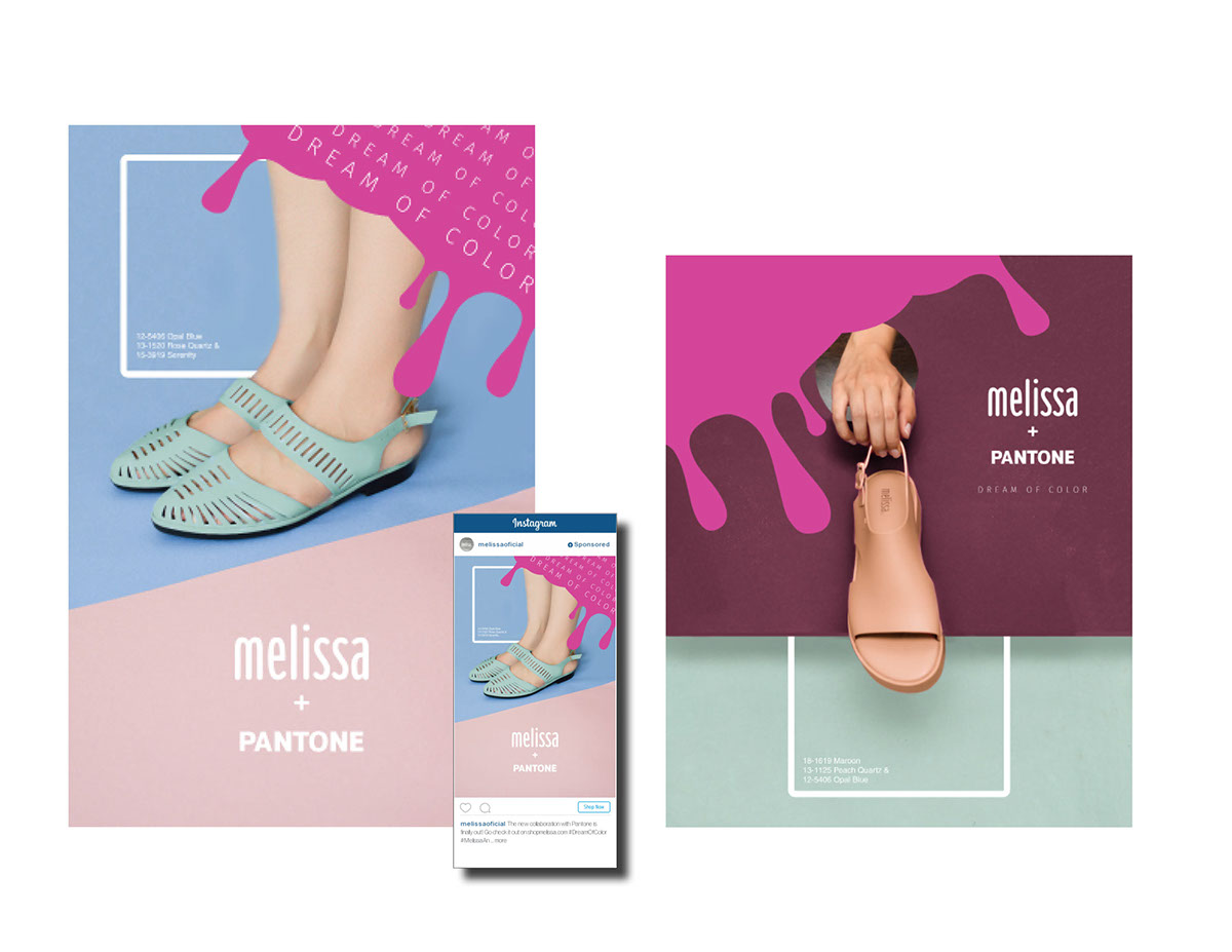 melissa pantone marketing   fashion marketing marketing campaign Fashion campaign dream of color color touch plastic dreams
