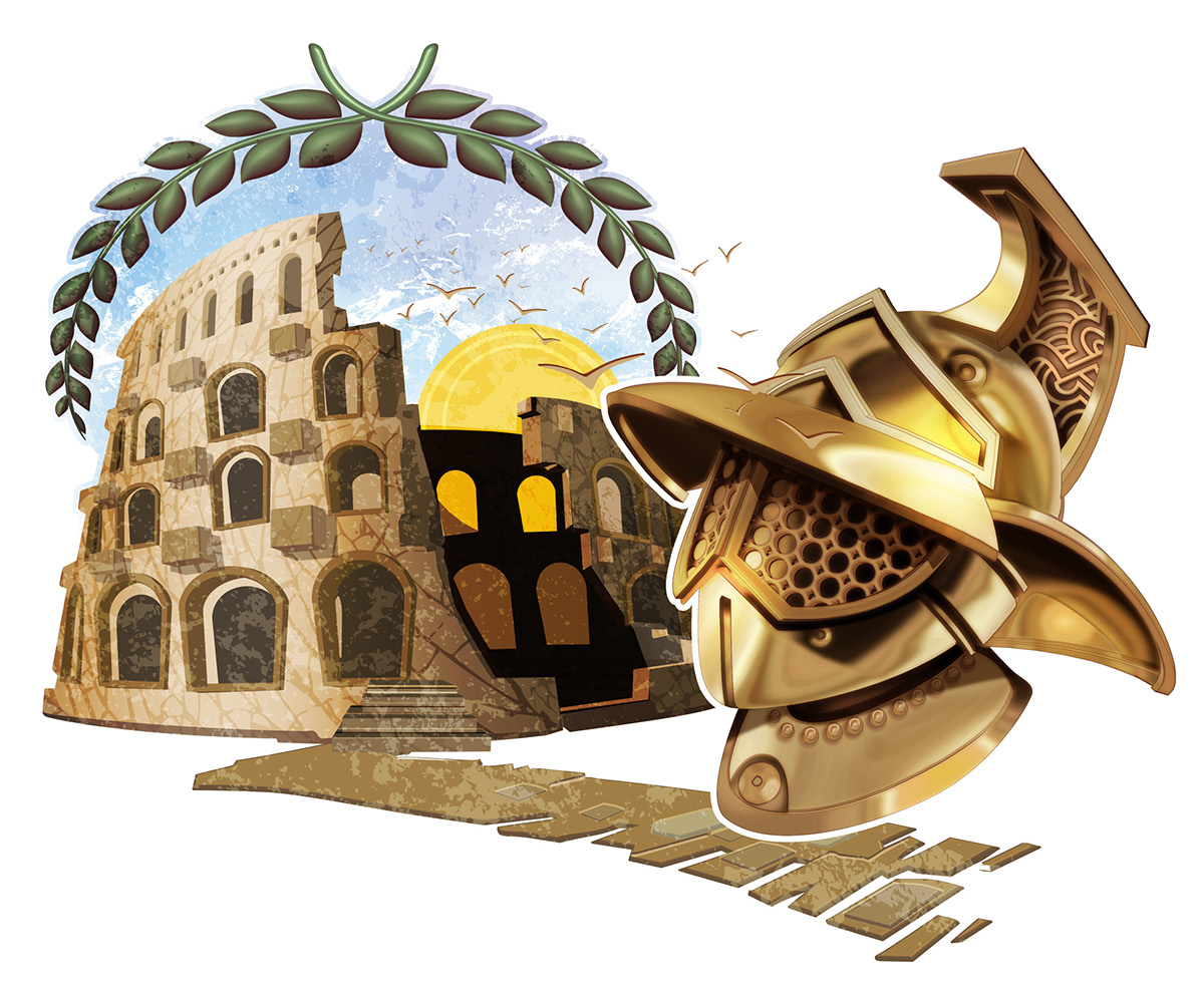 icons Ethnic vector tiger Gladiator Petra China Great Wall