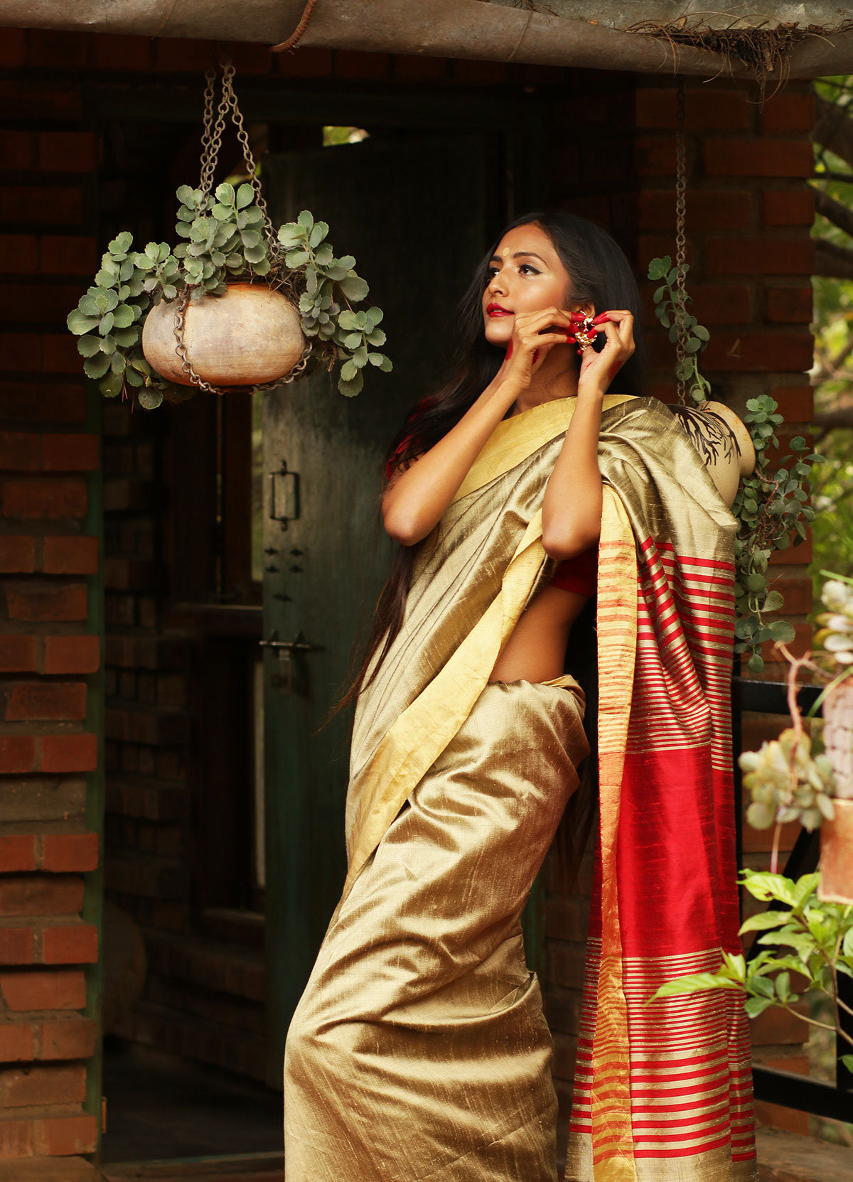 Indian Beauty Photography  styling  golden indian goddess fashion photography