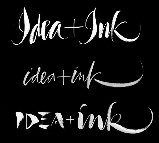 brandmark Logo Design logo Brush calligraphy design process Logotype design through gesture idea plus ink process font not Typographic Design