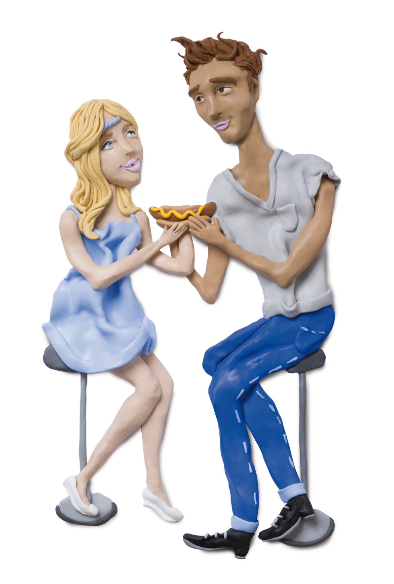 clay  Plasticine  aretha franklin  knete 3D-Type male  chicken  respect manhood man nerd  glamour editorial Love hot dog