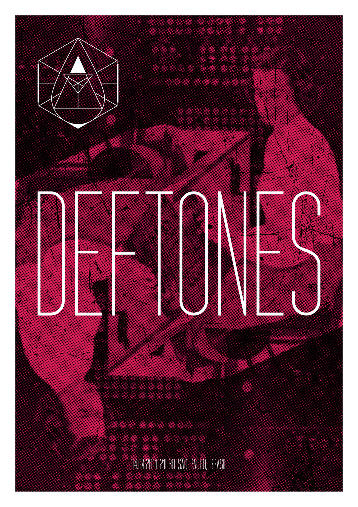 Deftones diamond eyes são paulo alternative metal graphic design  print design  poster