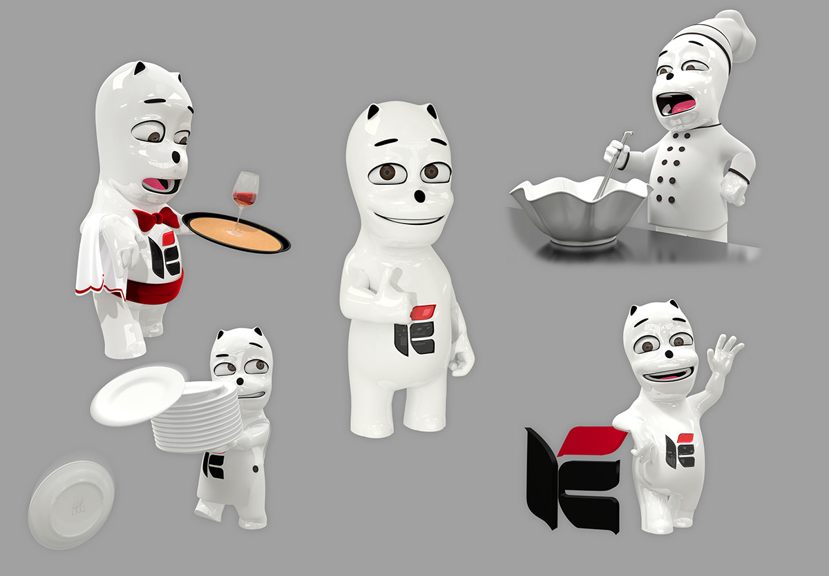 külsan Character karakter animasyon plate ceramic seramik tabak kırılmazi cycles Render 3D tvc commercial