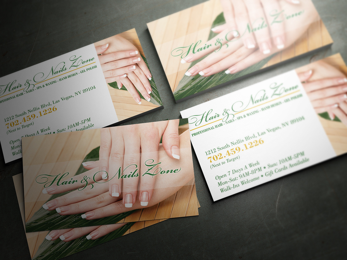 hair & nails business card
