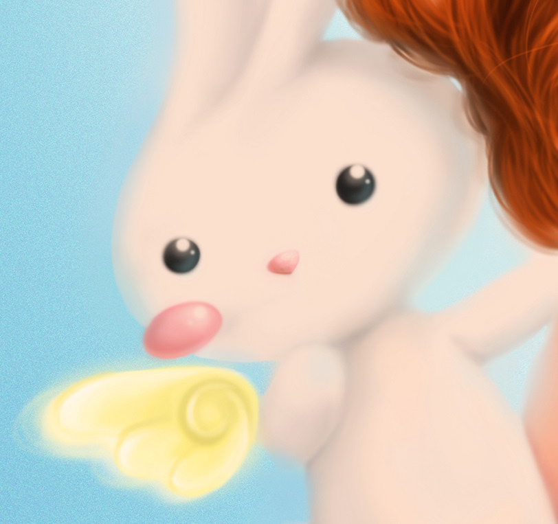 Ilustração Character personagem auto-retrato self portrait Bunnys red hair girl sweet personal project