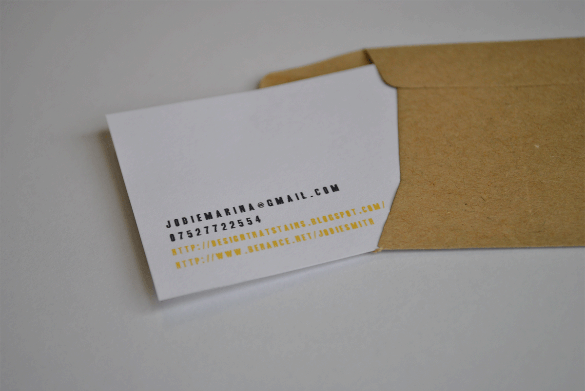 envelope doughnut Custardcream business card identity logo Screen-print pink yellow self-promotion