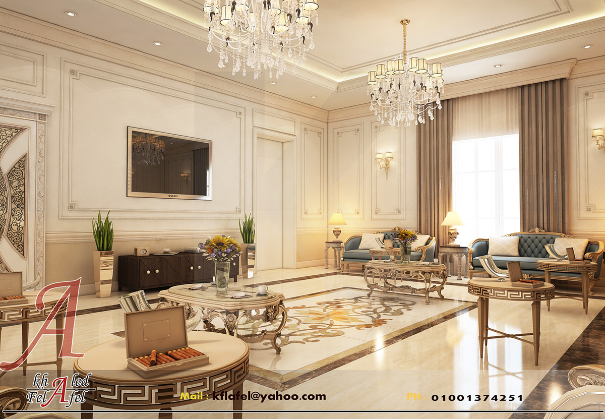 Newclassic design for guest majles on Behance